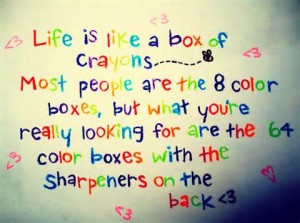  crayons and life