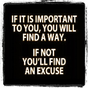  find an excuse
