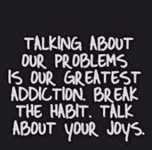 talking about your joys