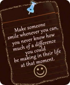 make someone smile