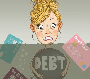 overflowing debt