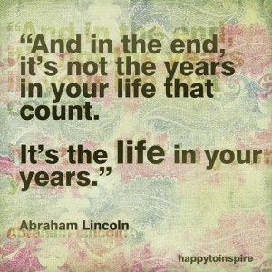  life in years quote