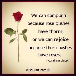 a complain thorns