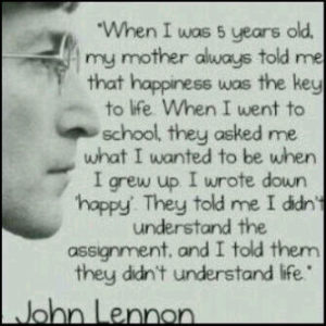 lennon on happy