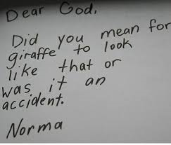 dear god from kids